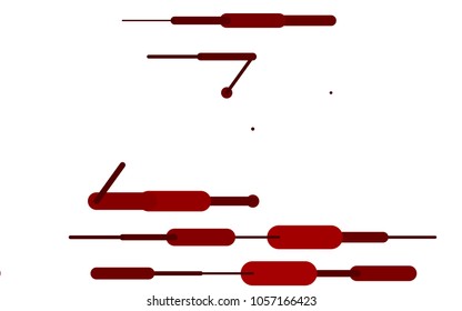 Light Red vector background with straight lines. Decorative shining illustration with lines on abstract template. Smart design for your business advert.
