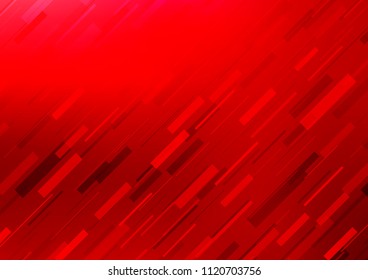 Light Red vector background with straight lines. Modern geometrical abstract illustration with staves. Smart design for your business advert.