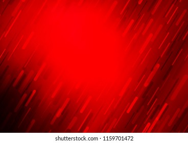 Light Red vector background with straight lines. Decorative shining illustration with lines on abstract template. The pattern can be used for busines ad, booklets, leaflets