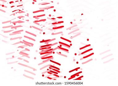 Light Red vector background with straight lines. Blurred decorative design in simple style with lines. Pattern for your busines websites.
