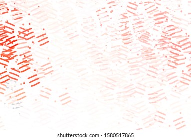 Light Red vector background with stright stripes. Glitter abstract illustration with colorful sticks. Pattern for ads, posters, banners.