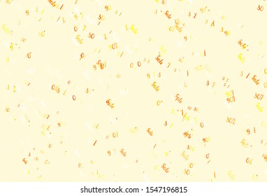 Light Red vector background with symbols of 30, 50, 90 % sales. Illustration with signs of sales on abstract template. Pattern for ads, posters, banners of sales.