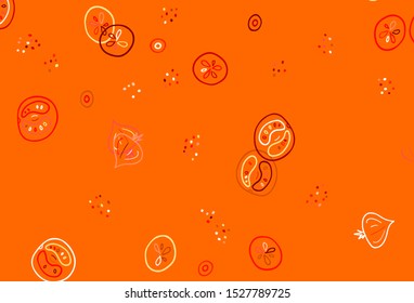 Light Red vector background with tasty food. Decorative illustration with food on abstract template. Design for ad, poster, banner of cafes or restaurants.