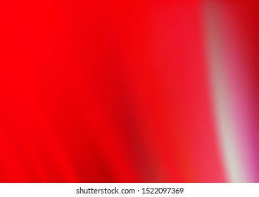 Light Red vector background with wavy shapes. An elegant bright illustration with gradient. A completely new template for your business design.