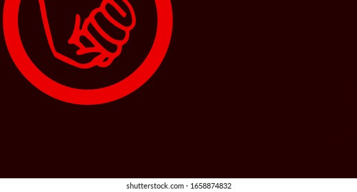 Light Red vector background with woman symbols. Colorful illustration with gradient feminism shapes. Background for International Women’s Day.
