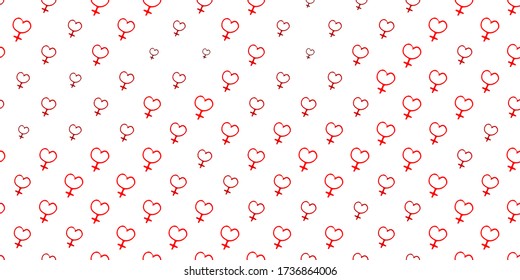 Light Red vector background with woman symbols. Abstract illustration with a depiction of women's power. Design for International Women’s Day.