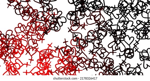 Light Red vector background with woman symbols. Colorful feminism symbols with a gradient in modern style. Simple design for your web site.