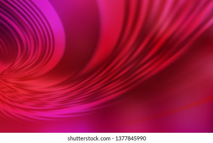 Light Red vector background with wry lines. Creative illustration in halftone style with gradient. Template for cell phone screens.