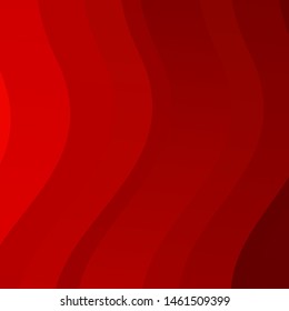 Light Red vector background with wry lines. Abstract illustration with gradient bows. Pattern for ads, commercials.