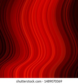Light Red vector background with wry lines. Abstract illustration with gradient bows. Design for your business promotion.