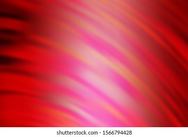 Light Red vector background with wry lines. A completely new colorful illustration in simple style. Elegant pattern for a brand book.