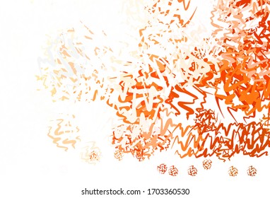 Light Red vector background with wry lines. Shining colorful illustration in simple style. Elegant pattern for a brand book.