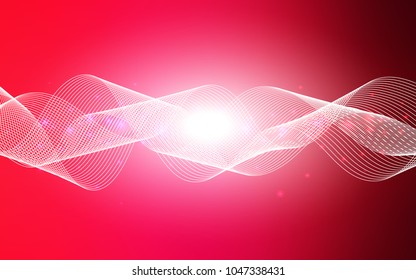 Light Red vector background with xmas confetti. Glitter abstract illustration with colorful confetti, ribbons. Beautiful design for your business advert of anniversary.