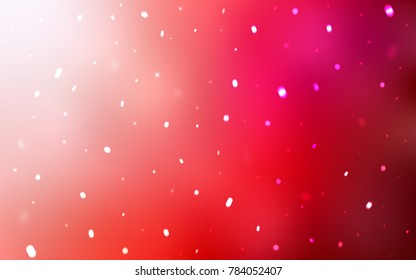 Light Red vector background with xmas snowflakes. Modern geometrical abstract illustration with crystals of ice. New year design for your ad, poster, banner.