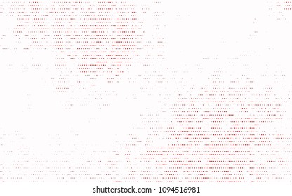 Light Red vector banner with circles, spheres. Abstract spots. Background of Art bubbles in halftone style with colored gradient.