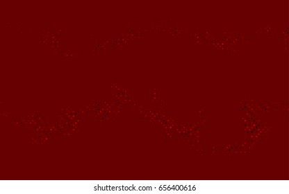 Light Red vector banner with circles, spheres. Abstract spots. Background of Art bubbles in halftone style with colored gradient.