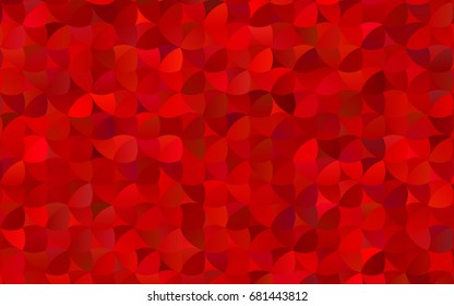 Light Red vector banner with circles, spheres. Abstract spots. Background of Art bubbles in halftone style with colored gradient.