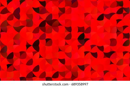 Light Red vector banner with circles, spheres. Abstract spots. Background of Art bubbles in halftone style with colored gradient.