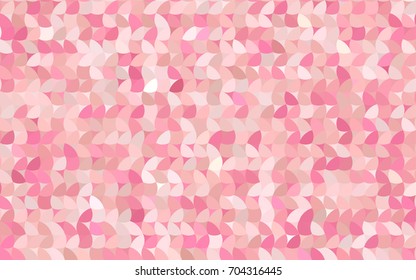 Light Red vector banner with circles, spheres. Abstract spots. Background of Art bubbles in halftone style with colored gradient.