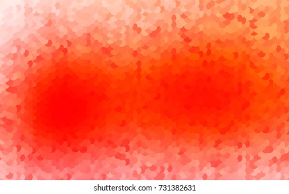 Light Red vector banner with circles, spheres. Abstract spots. Background of Art bubbles in halftone style with colored gradient.
