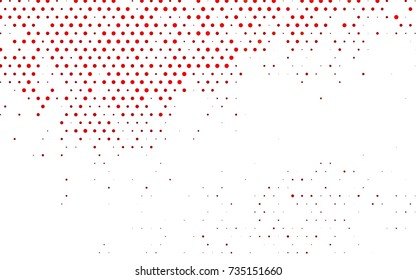Light Red vector banner with circles, spheres. Abstract spots. Background of Art bubbles in halftone style with colored gradient. Light Red vector banner with circles, spheres. Abstract spots. Background of Art bubbles in halftone style with colored gradient.