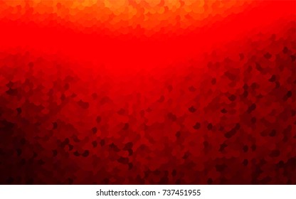 Light Red vector banner with circles, spheres. Abstract spots. Background of Art bubbles in halftone style with colored gradient.