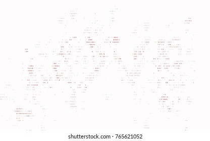 Light Red vector banner with circles, spheres. Abstract spots. Background of Art bubbles in halftone style with colored gradient.