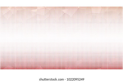 Light Red vector banner set of circles, spheres. Donuts Background. Creative Design Templates. Technology halftone illustration.