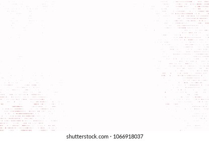 Light Red vector red banner with set of circles, dots. Donuts Background. Creative Design Template. Technological halftone illustration.