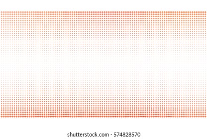 Light Red vector banner set of circles, spheres. Donuts Background. Creative Design Templates. Technology halftone illustration.