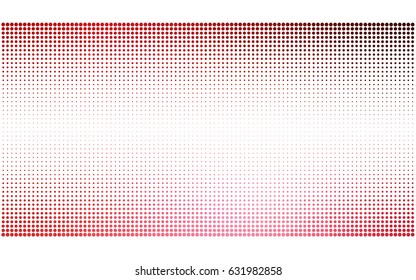 Light Red vector banner set of circles, spheres. Donuts Background. Creative Design Templates. Technology halftone illustration.