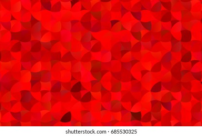 Light Red vector red banner with set of circles, dots. Donuts Background. Creative Design Template. Technological halftone illustration.