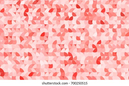 Light Red vector red banner with set of circles, dots. Donuts Background. Creative Design Template. Technological halftone illustration.