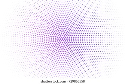 Light Red vector banner set of circles, spheres. Donuts Background. Creative Design Templates. Technology halftone illustration.