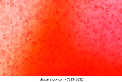 Light Red vector red banner with set of circles, dots. Donuts Background. Creative Design Template. Technological halftone illustration.