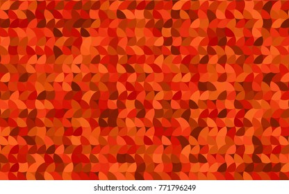 Light Red vector red banner with set of circles, dots. Donuts Background. Creative Design Template. Technological halftone illustration.