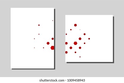 Light Red vector banner for websites. Web interface on abstract background with colorful gradient. Beautiful design for cover of notepads.