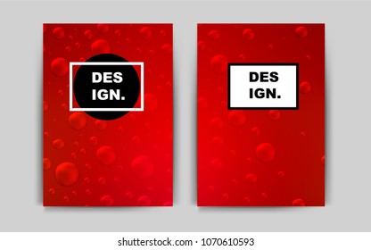 Light Red vector banner for websites. Glitter abstract design concept with text box. Beautiful design for cover of notepads.