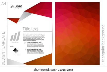 Light Red vector  banner for websites. Booklet with textbox on colorful abstract background. The pattern can be used for any ad, booklets.
