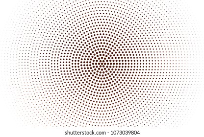 Light Red vector banners set of circles, spheres. Abstract spots. Art Background of bubbles in halftone style with colored gradient.