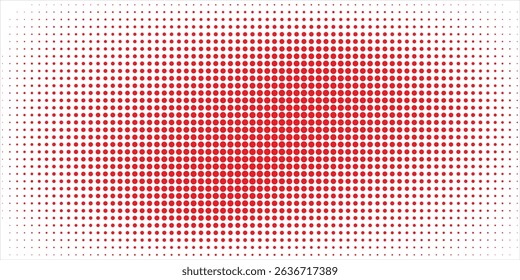 Light Red vector banners set of circles, spheres. Abstract spots. Art Background of bubbles in halftone style with colored gradient.