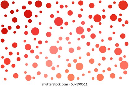 Light Red vector banners set of circles, spheres. Abstract spots. Art Background of bubbles in halftone style with colored gradient.