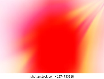 Light Red vector blurred bright template. Creative illustration in halftone style with gradient. The elegant pattern for brand book.