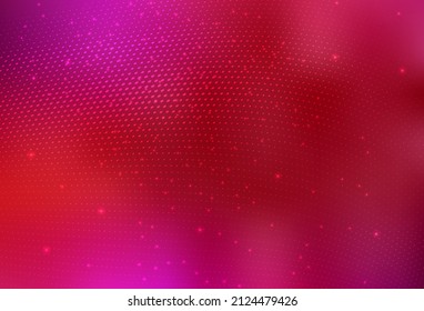 Light Red vector Blurred bubbles on abstract background with colorful gradient. Modern abstract illustration with colorful water drops. Base for booklets, leaflets