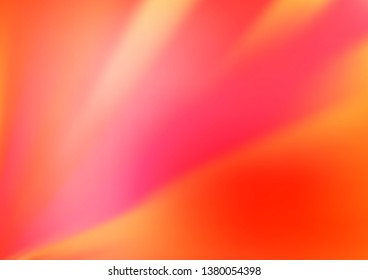 Light Red vector blurred shine abstract template. Colorful illustration in blurry style with gradient. The template can be used for your brand book.