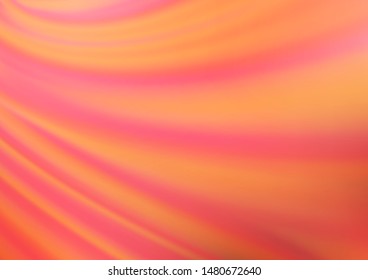 Light Red vector blurred shine abstract template. A vague abstract illustration with gradient. The template for backgrounds of cell phones.