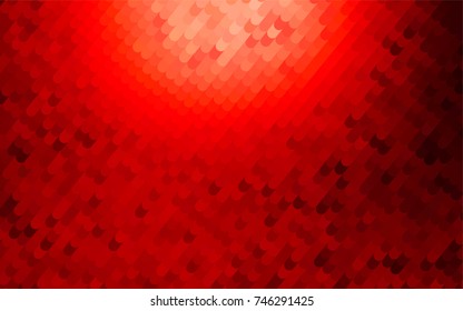 Light Red vector blurry arched background. Colorful abstract illustration with gradient crooked lines. Brand-new style for your business design.