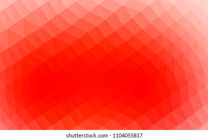 Light Red vector blurry hexagon texture. A completely new color illustration in a vague style. Brand new design for your business.