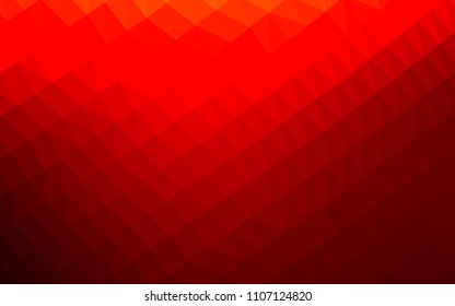 Light Red vector blurry hexagon template. Shining colored illustration in a Brand new style. The best triangular design for your business.
