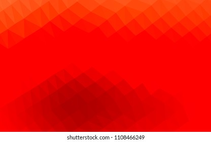 Light Red vector blurry hexagon pattern. A sample with polygonal shapes. The textured pattern can be used for background.